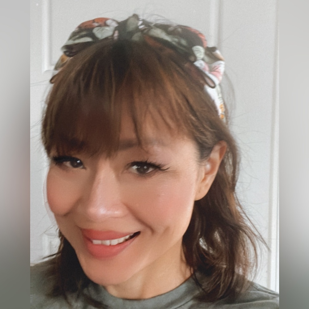 Floral Print Bow Cottagecore Headband